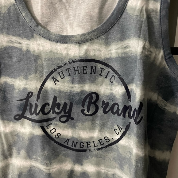 Womens Lucky Brand Tank Blue M new - Picture 3 of 6